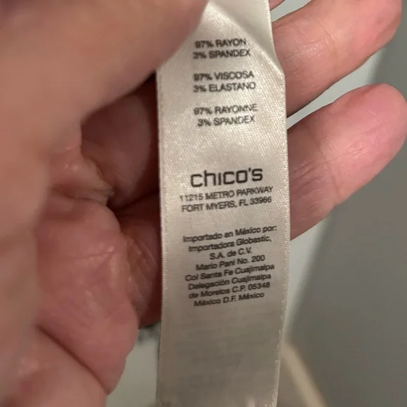 Chico's Purple and Brown Patterned Blouse - Picture 3 of 8